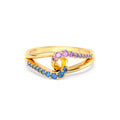 Mother-Daughter Intertwined Birthstone Ring