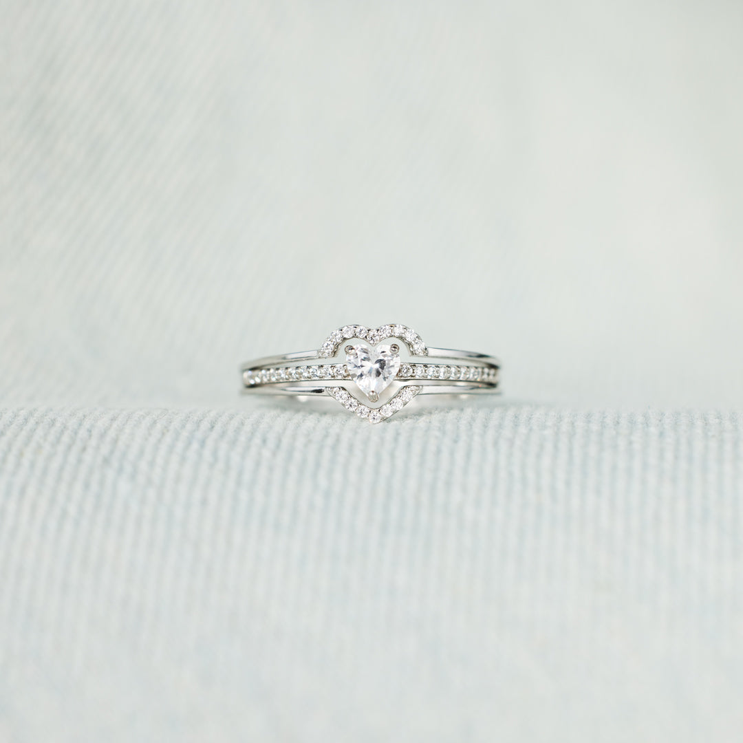 Layered Heart Ring