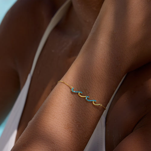To My Best Friend Through Them All Triple Wave Bracelet