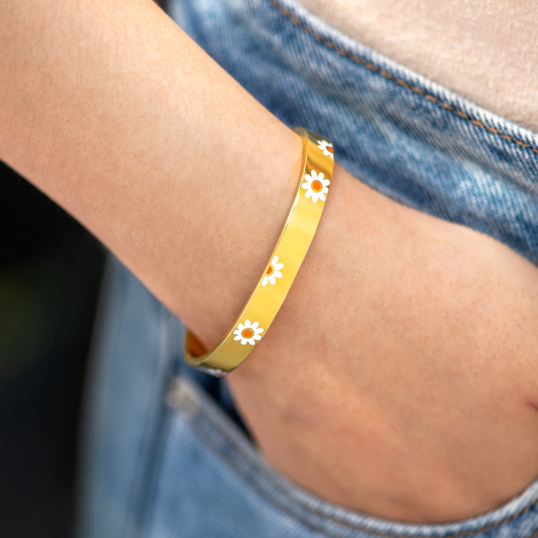 Keep Fucking Blooming Daisy Bangle