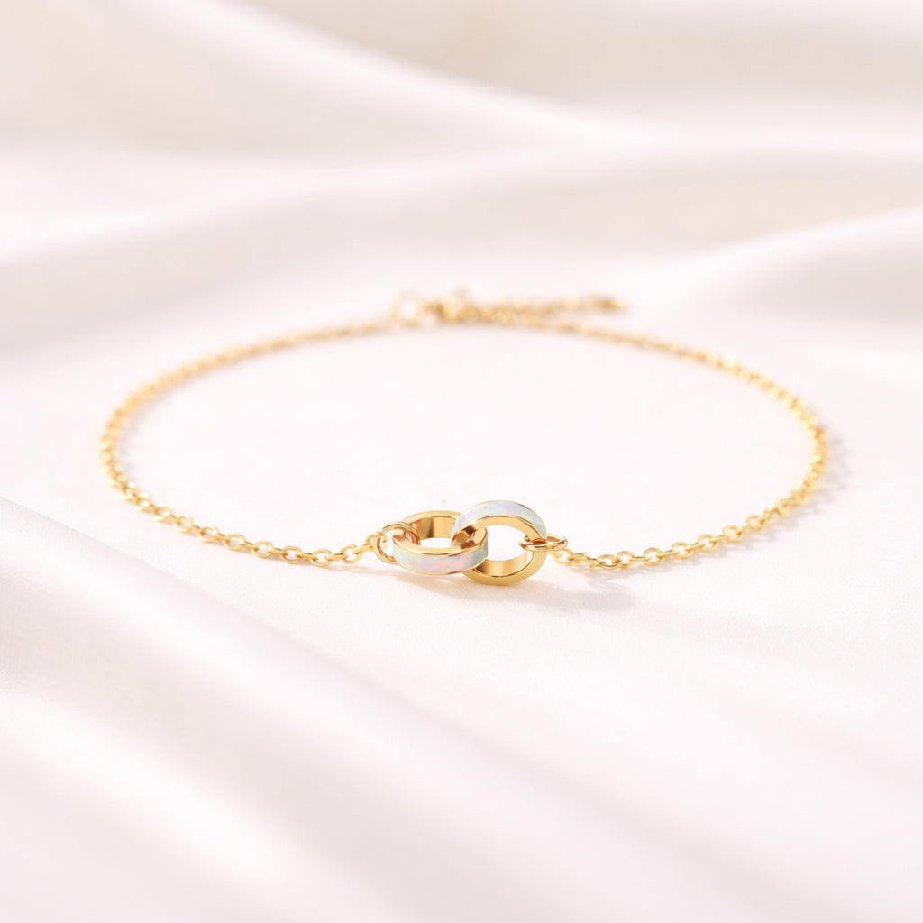 Part Of Each Other Mother & Daughter Matching Opal Circle Bracelet