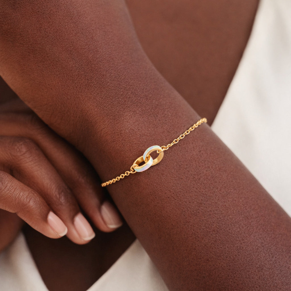 Part Of Each Other Mother & Daughter Matching Opal Circle Bracelet