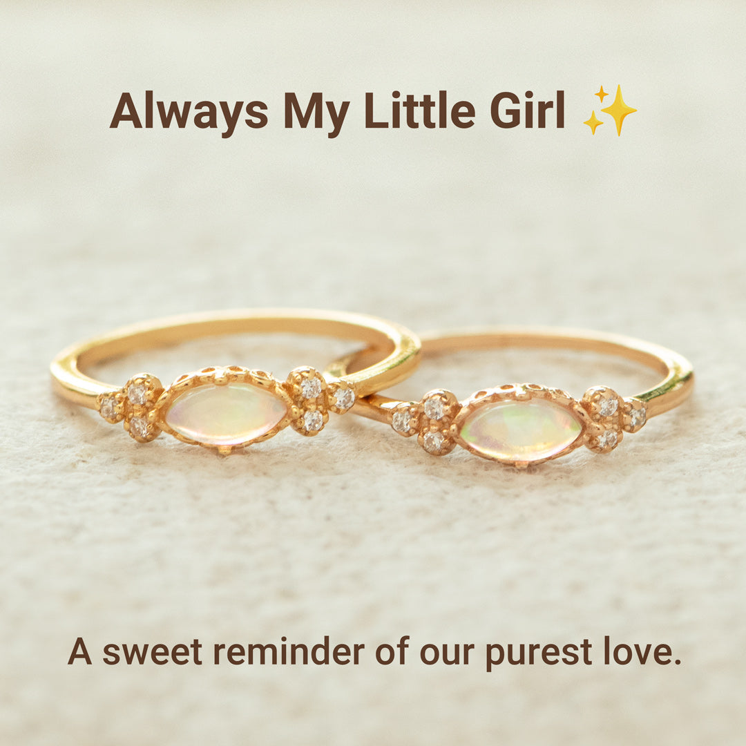 THE PUREST LOVE MATCHING OVAL CUT OPAL RING