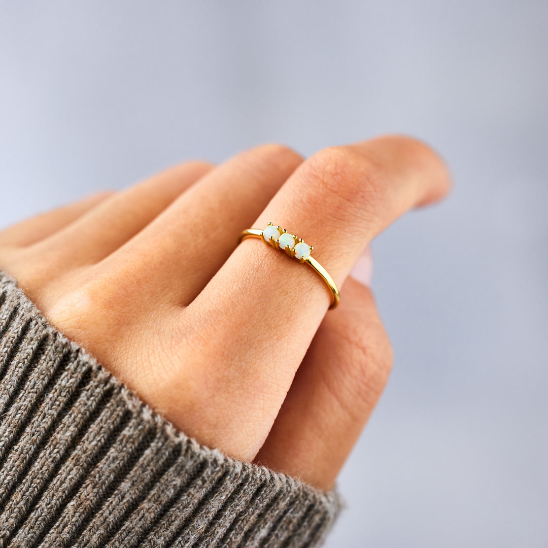 Multiple Opal Stones Ring Set