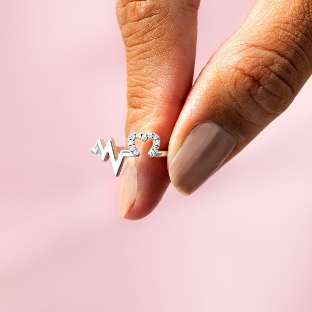 Heartbeat Ring - My Heart Beats Only For You 