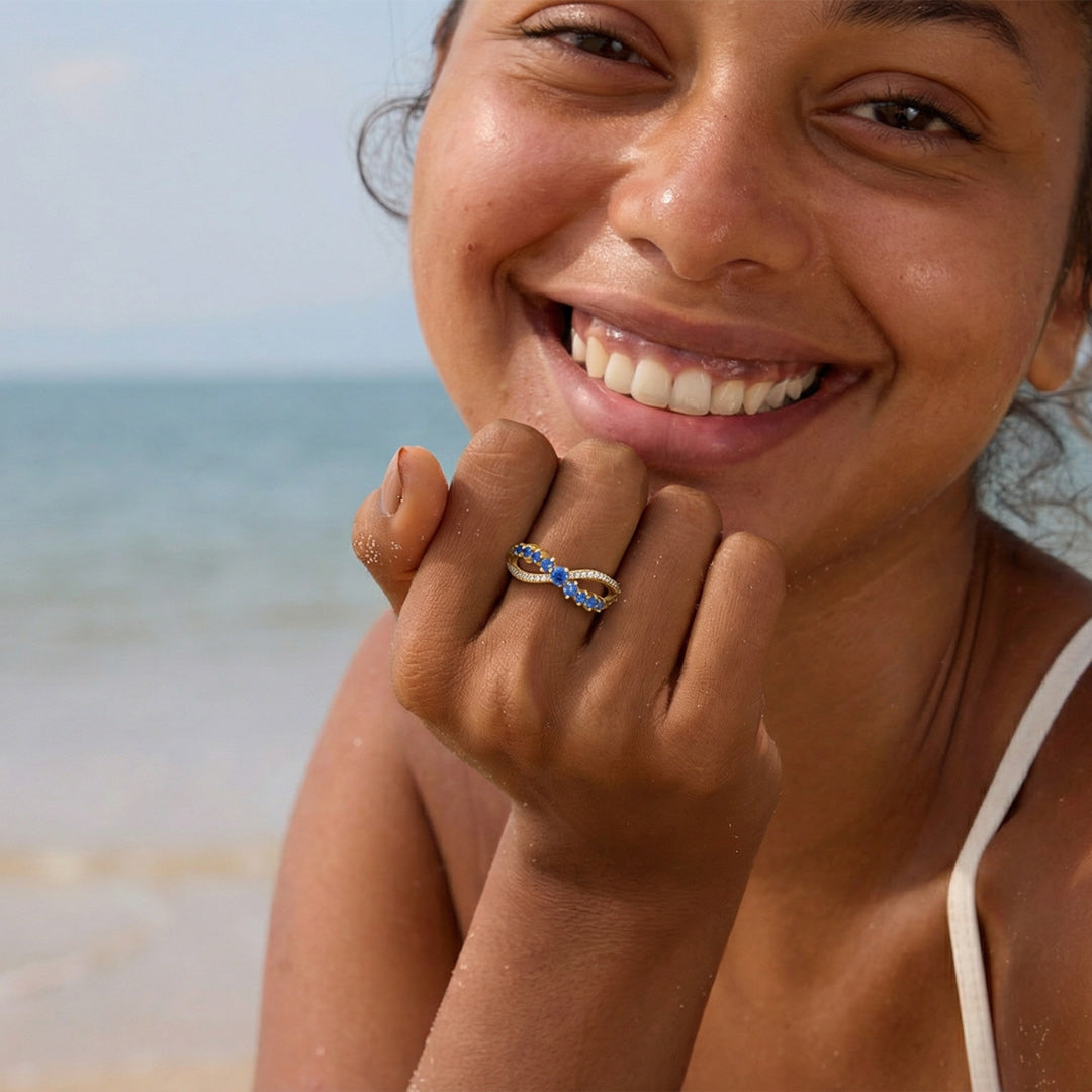 Mother-Daughter Weave Ring