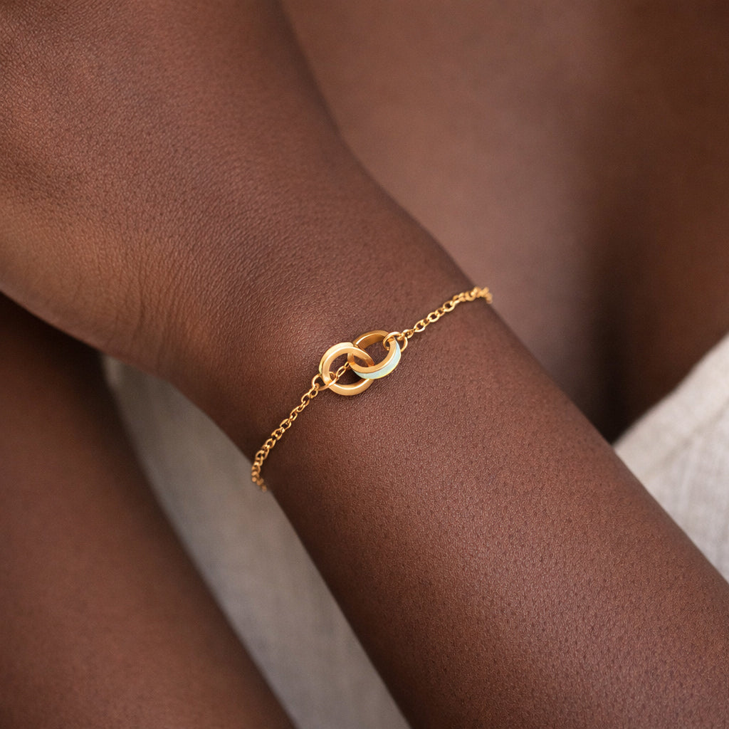 The Purest Love for Mother & Daughter Matching Opal Circle Bracelet