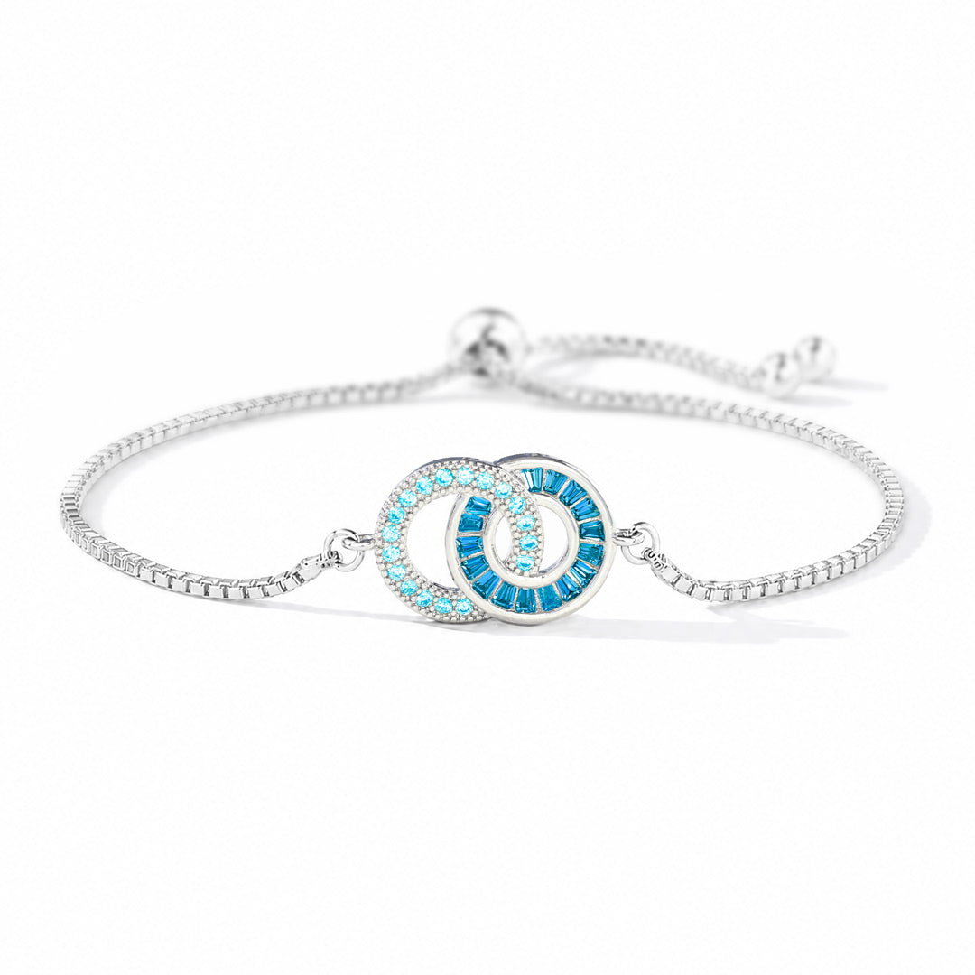 My Bestie We Are As One Linking Circles Bracelet