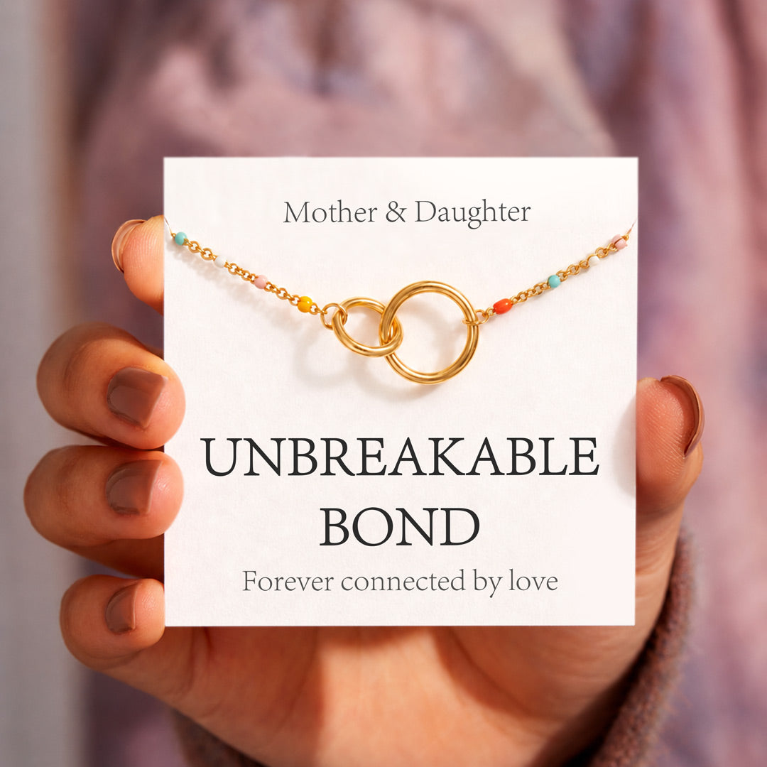Mother & Daughter Unbreakable bond Interlocking Bracelet