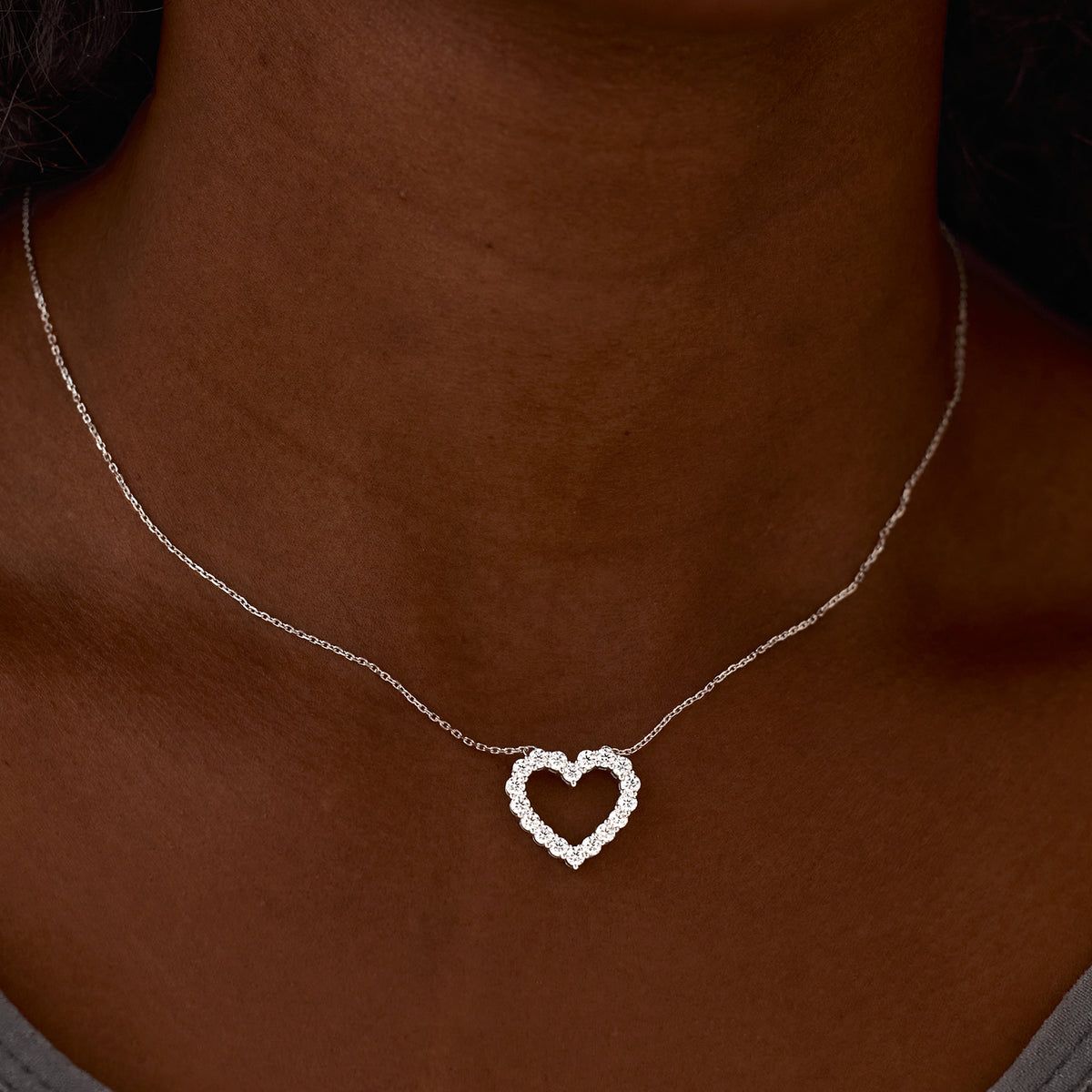 You're My Heart And Soul Silver Heart Necklace