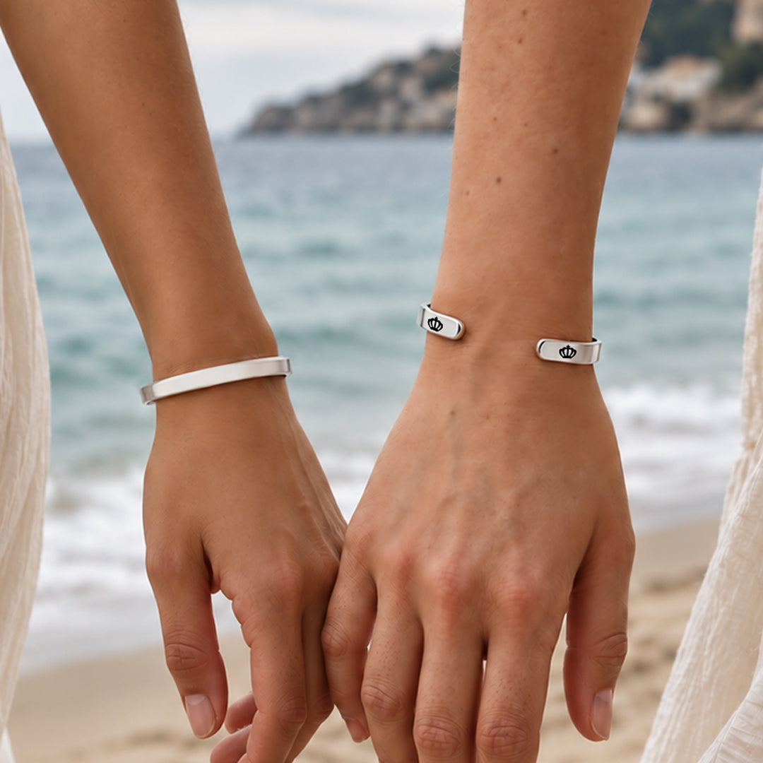 Through It All Queens Straighten Each Other's Crown Bangle