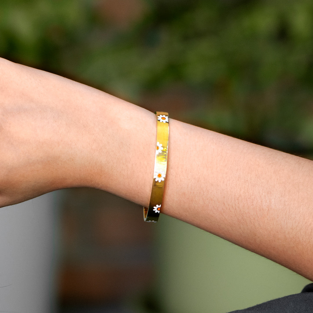 Keep Fucking Blooming Daisy Bangle