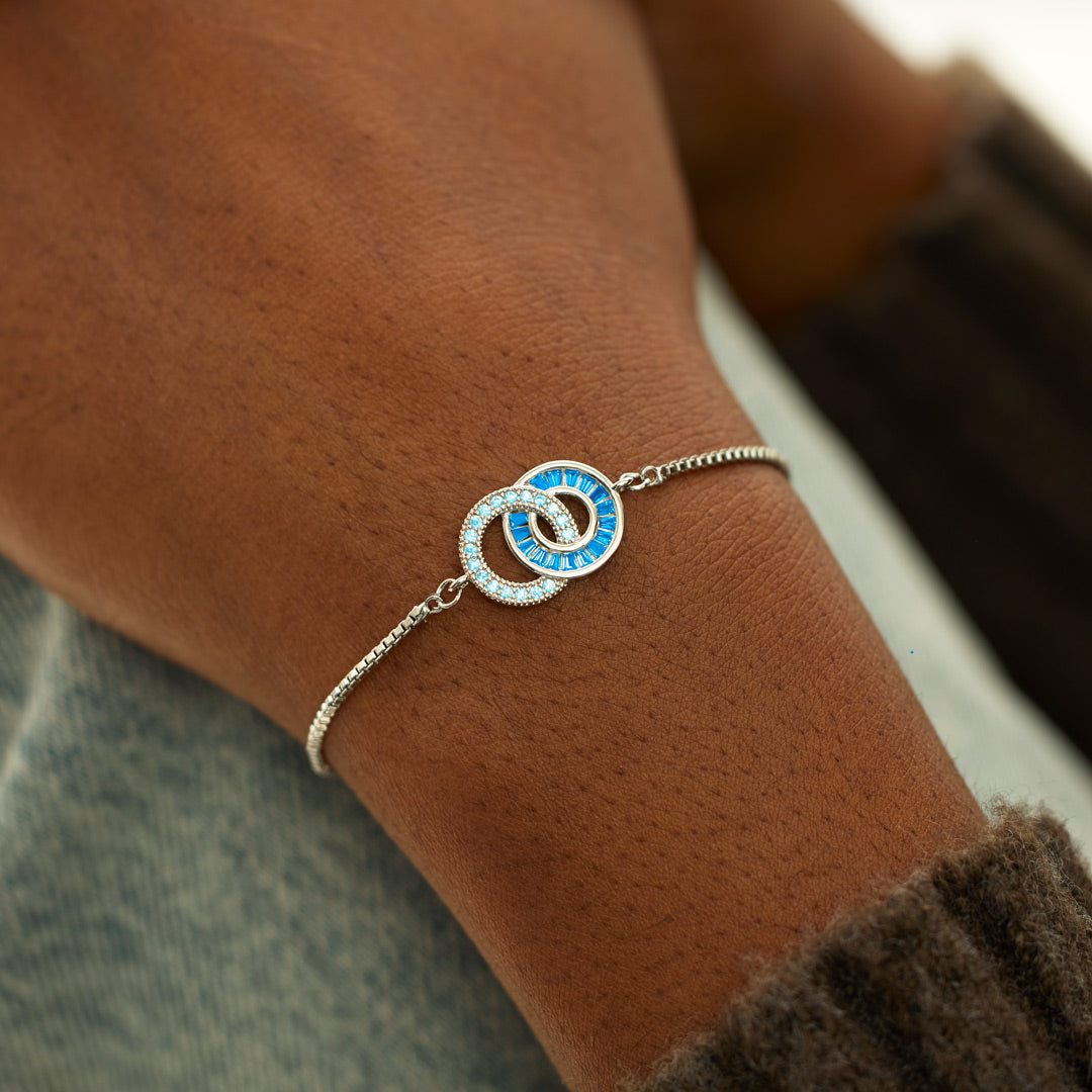 My Bestie We Are As One Linking Circles Bracelet