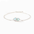 Bonded By Love Mother & Daughter Matching Heart Cut Opal Bracelet