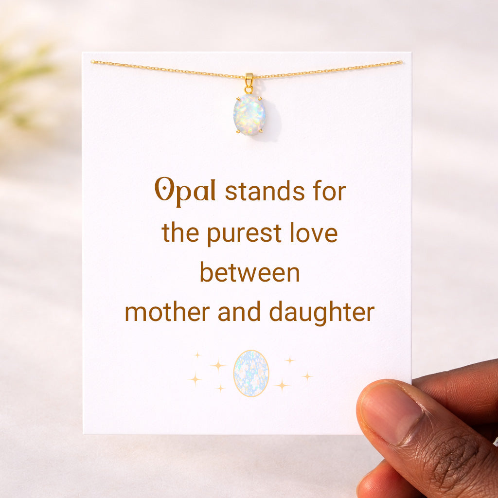 The Purest Love Matching Mother & Daughter Opal Necklaces