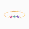 Grandma's Garden 1-6 Floral Birthstone Bracelet Gift For Grandma
