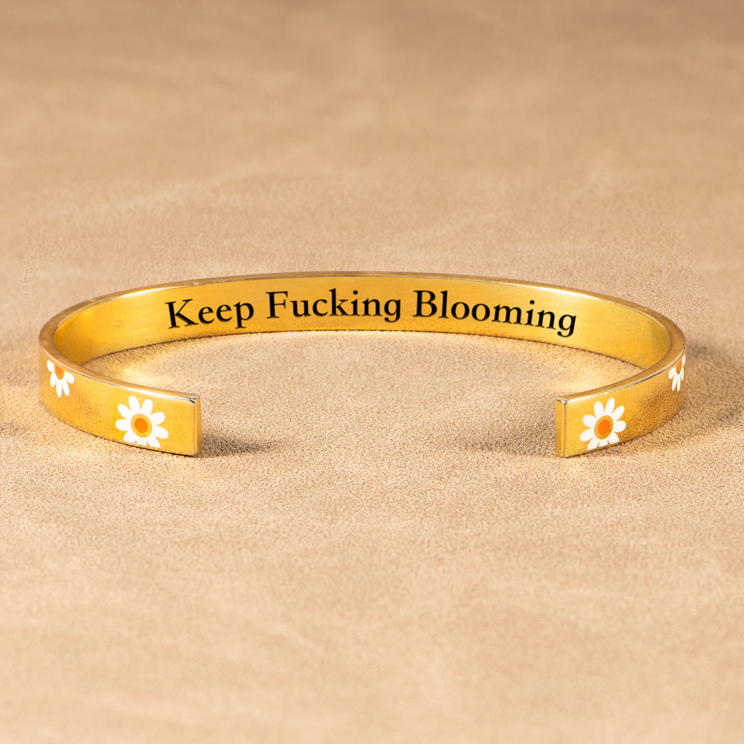 Keep Fucking Blooming Daisy Bangle