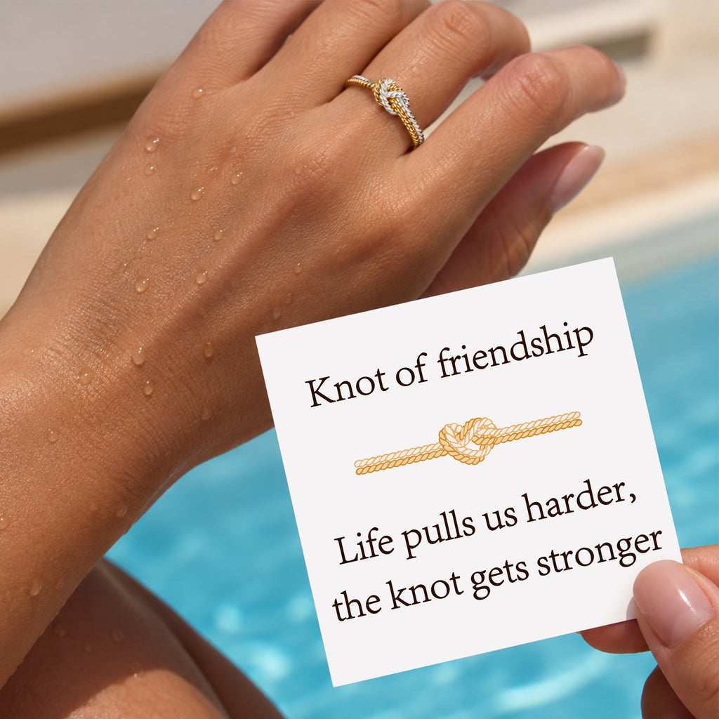 Friendship Knot Gets Stronger Handcrafted Two Strand Knot Ring