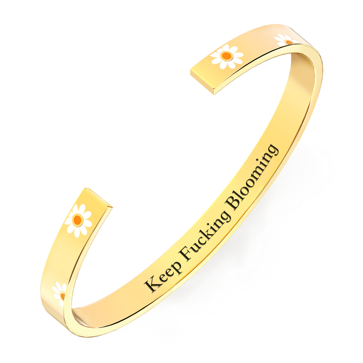Keep Fucking Blooming Daisy Bangle