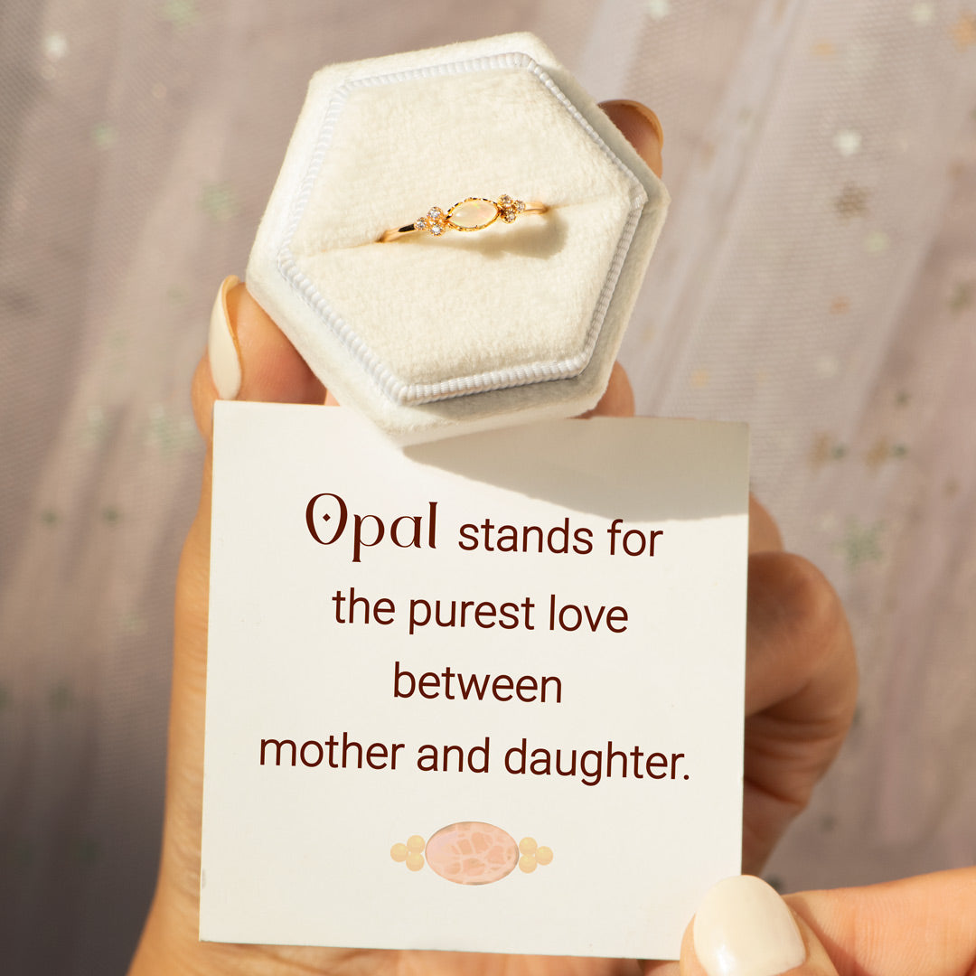 Oval Cut Opal Ring